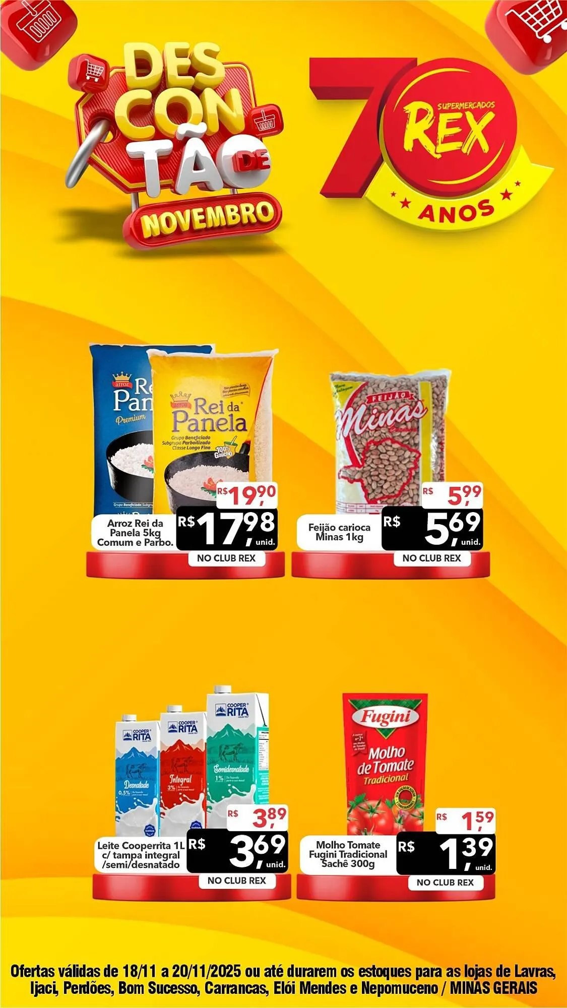 Encarte de Catálogo Supermercados Rex 19 de novembro até 20 de novembro 2025 - Pagina 1