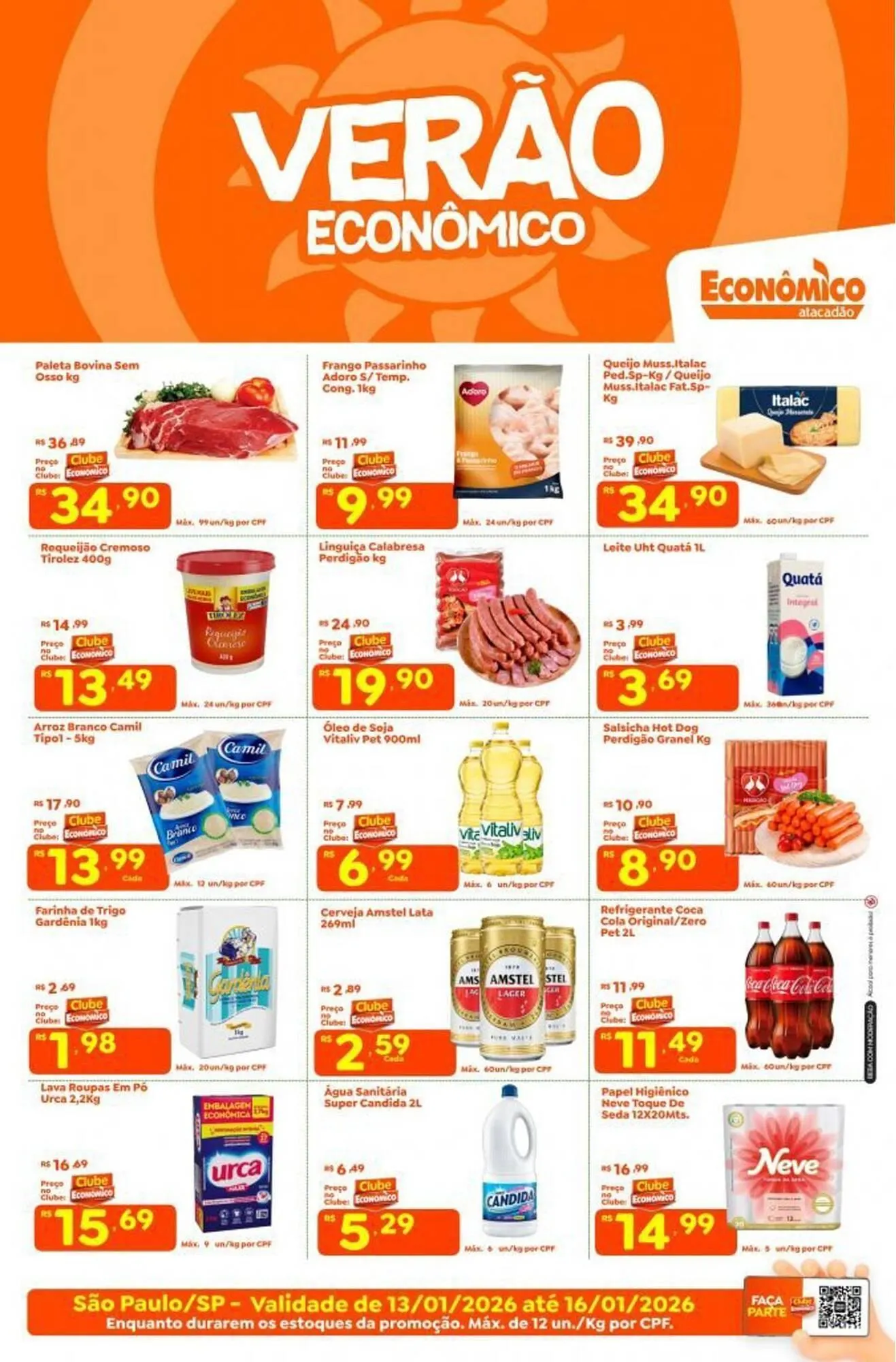Encarte de Catálogo Econômico Atacadão 13 de janeiro até 16 de janeiro 2026 - Pagina 1