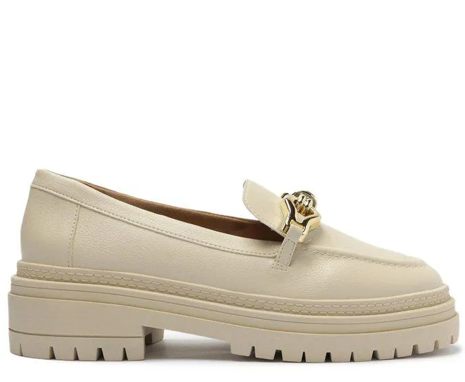 Mocassim Branco Tratorado Bridão Estruturado