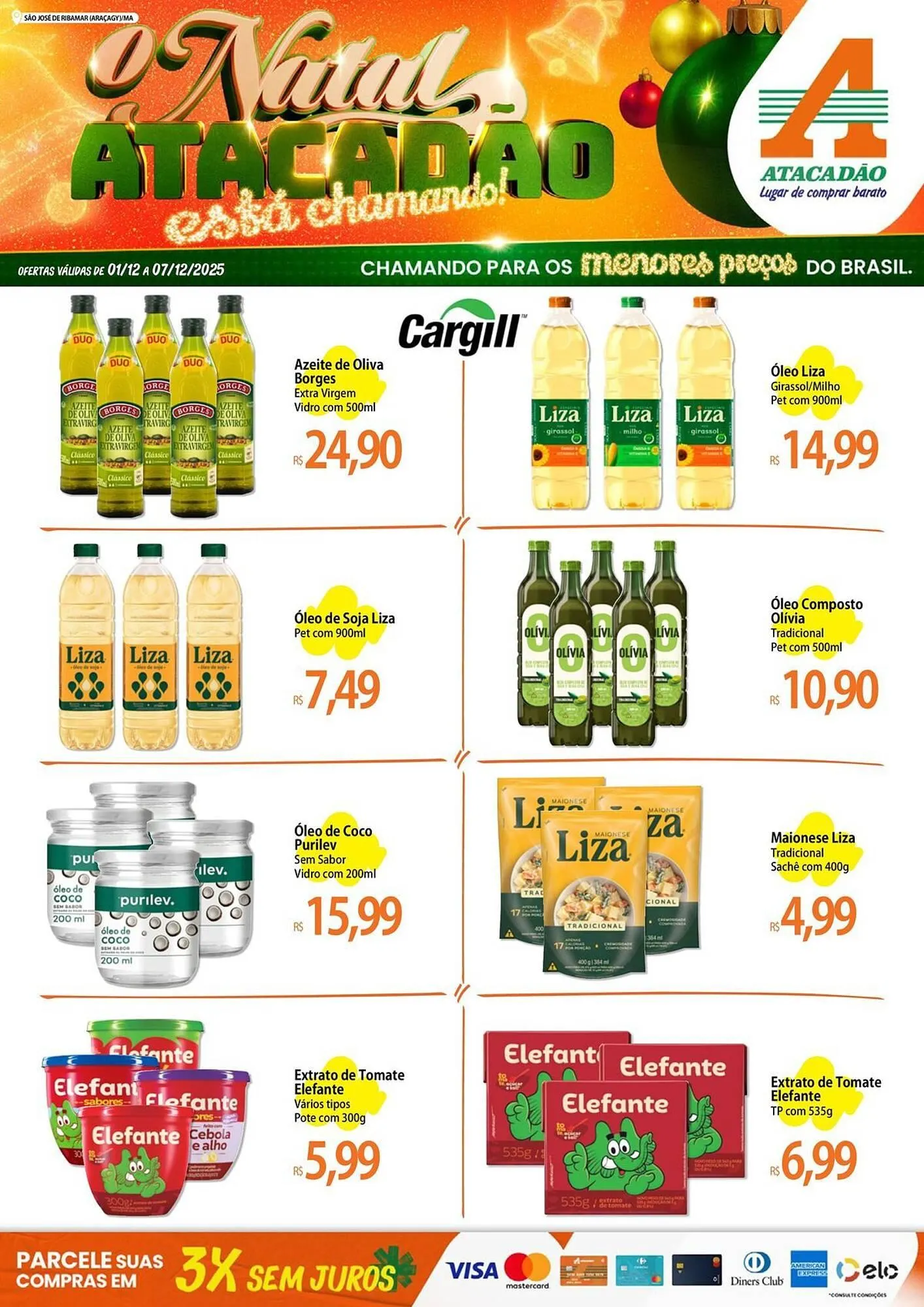 Encarte de Folheto Atacadão 1 de dezembro até 7 de dezembro 2025 - Pagina 1