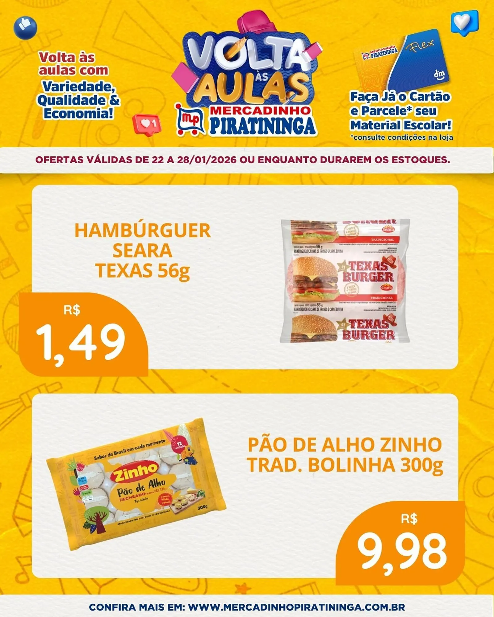 Encarte de Catálogo Mercadinho Piratininga 22 de janeiro até 28 de janeiro 2026 - Pagina 3