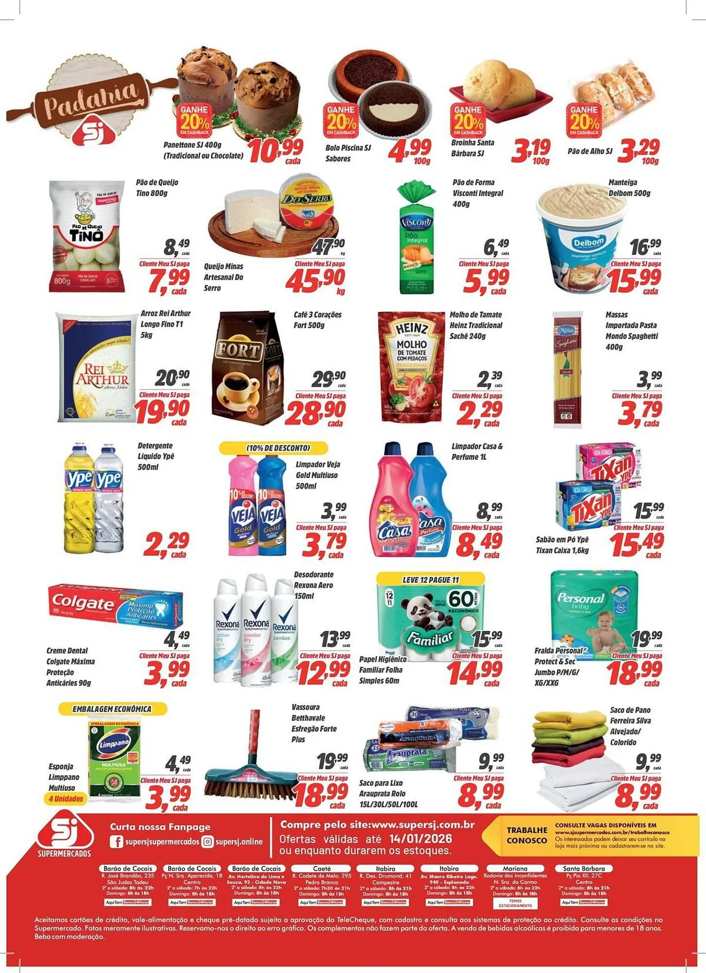 Encarte de Encarte Sj Supermercados 5 de janeiro até 14 de janeiro 2026 - Pagina 2