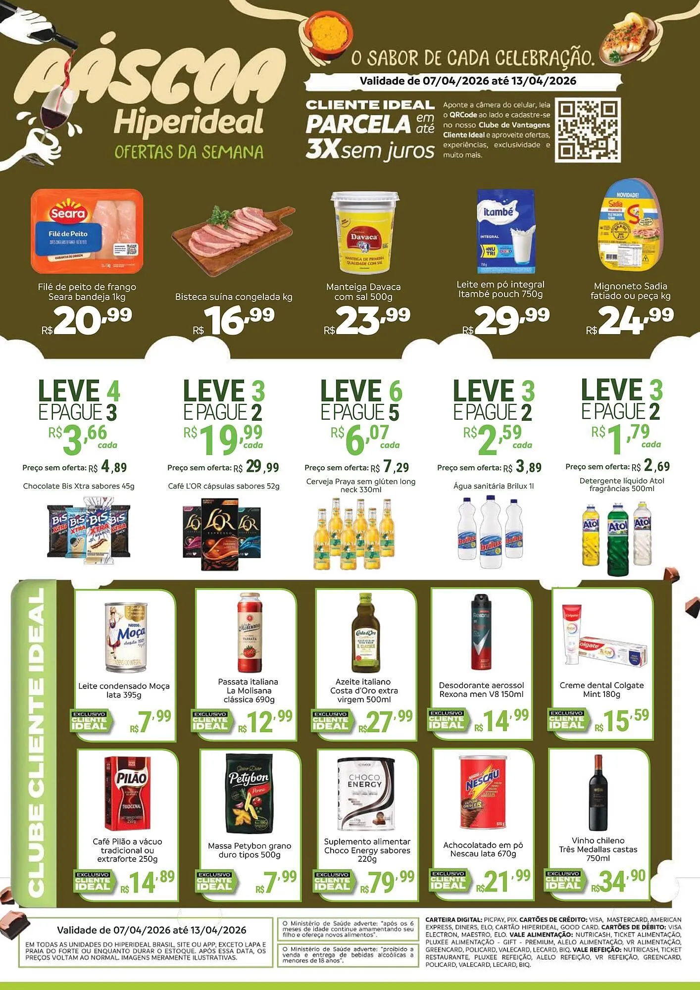 Encarte de Catálogo Hiperideal Supermercados 7 de abril até 13 de abril 2026 - Pagina 1
