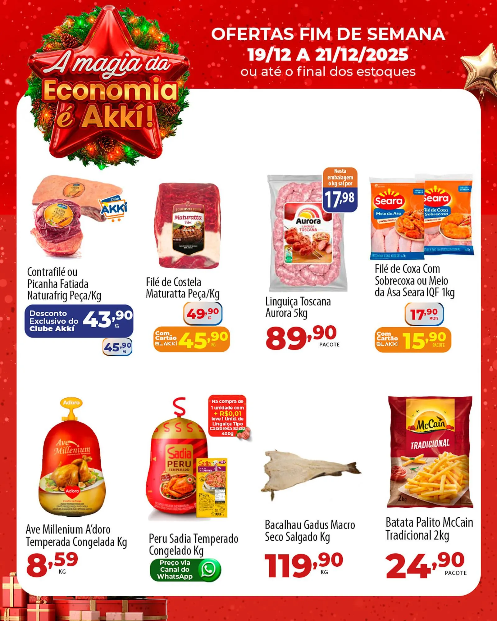 Encarte de Folheto Akki Atacadista 19 de dezembro até 21 de dezembro 2025 - Pagina 1