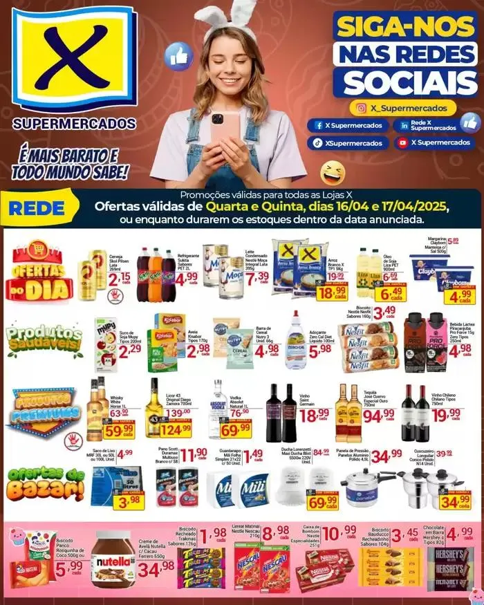 Encarte de Encarte X Supermercados 17 de abril até 22 de abril 2025 - Pagina 7