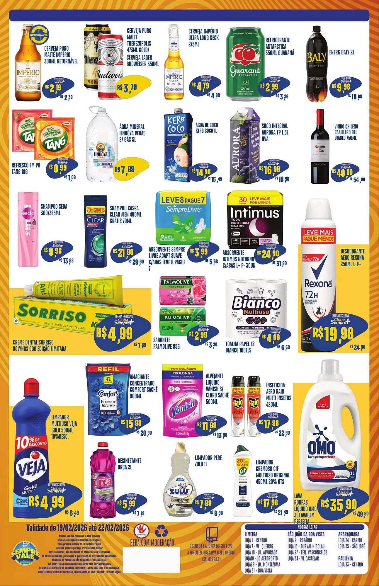 Encarte de Catálogo Sempre Vale Supermercados 19 de fevereiro até 22 de fevereiro 2026 - Pagina 4