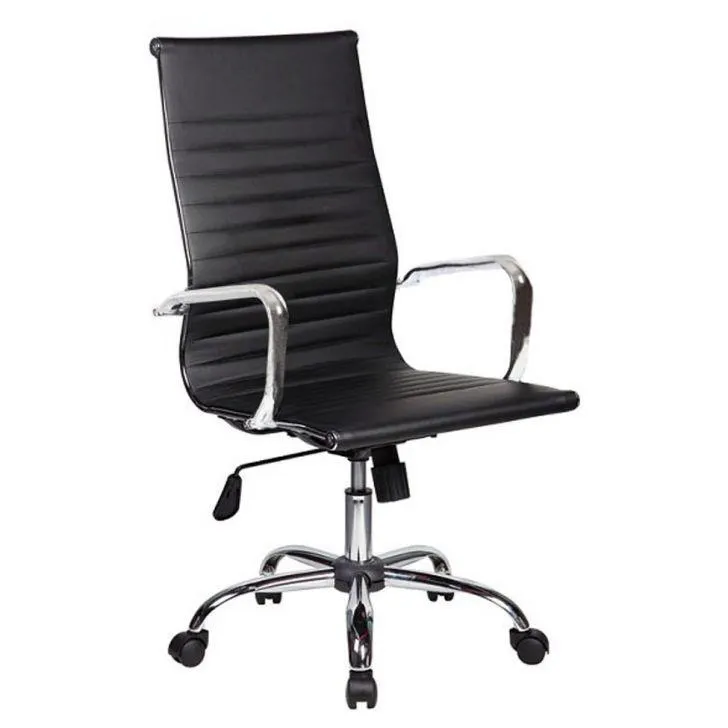 Cadeira de Escritório Presidente Giratória com Relax New Best Preta