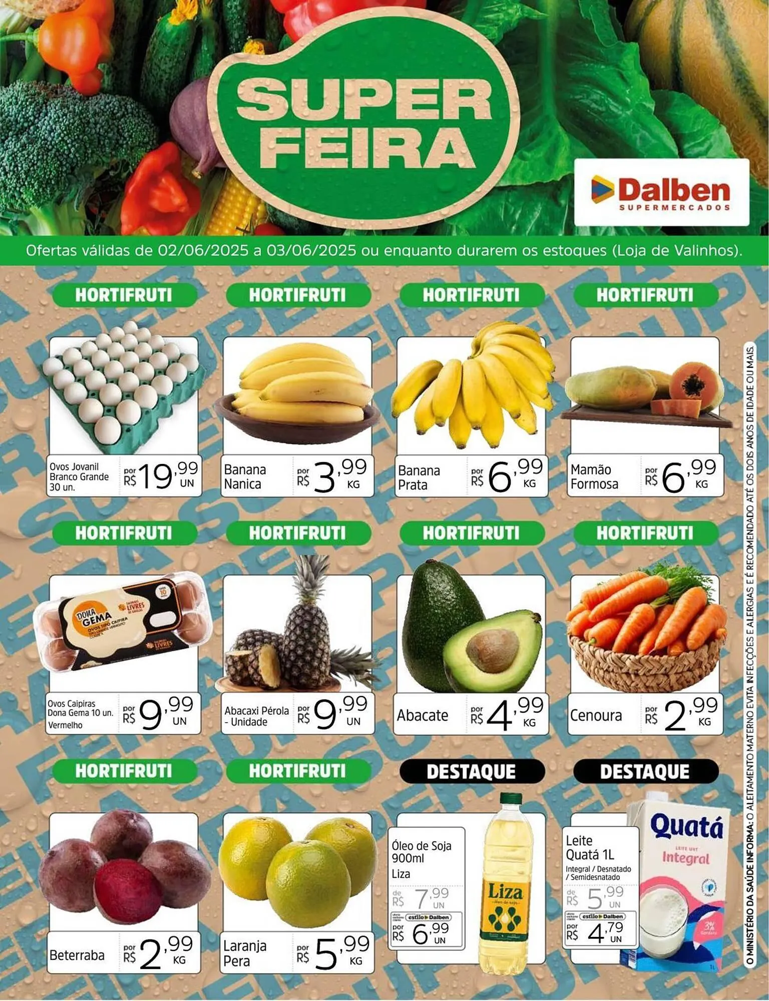 Encarte de Catálogo Supermercado Dalben 2 de junho até 3 de junho 2025 - Pagina 1