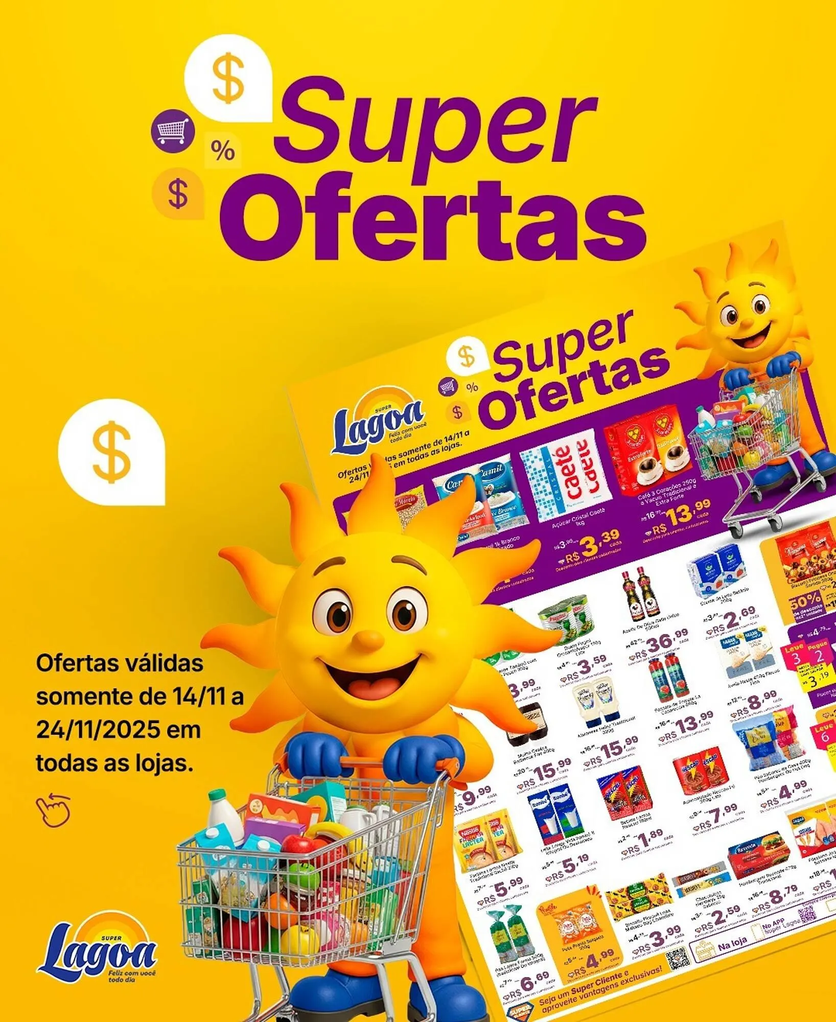 Encarte de Encarte Super Lagoa 14 de novembro até 24 de novembro 2025 - Pagina 1