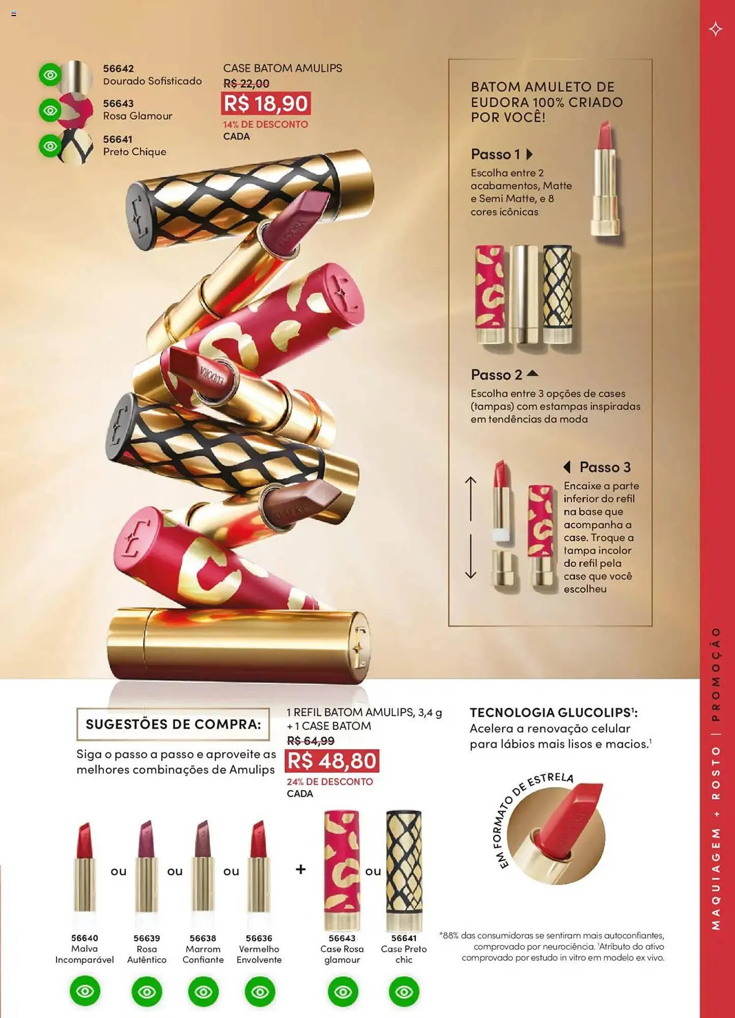 Encarte de Catálogo Eudora 25 de junho até 17 de julho 2025 - Pagina 45