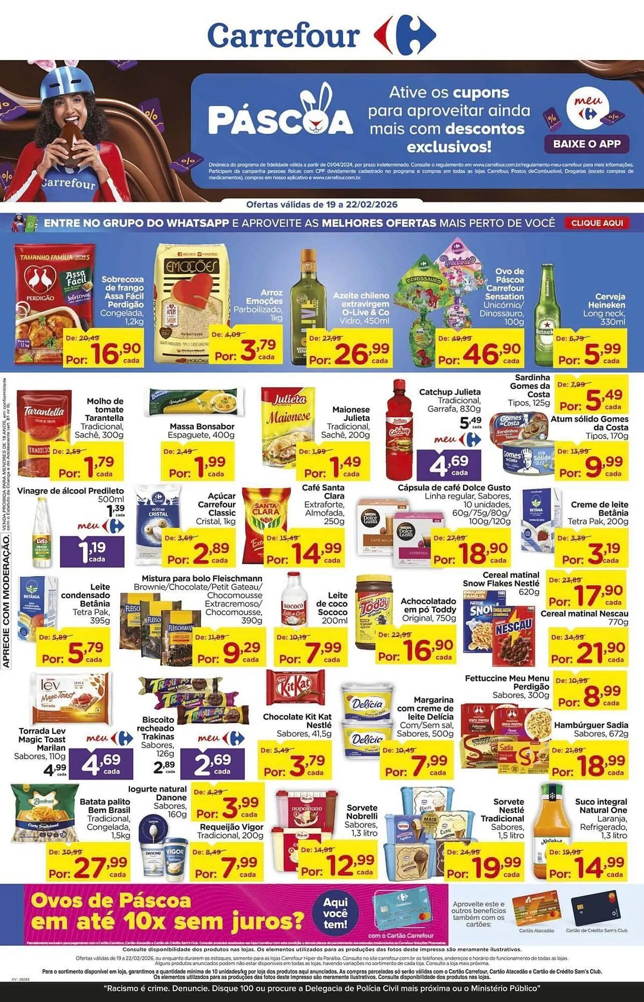 Encarte de Folheto Carrefour 19 de fevereiro até 22 de fevereiro 2026 - Pagina 1