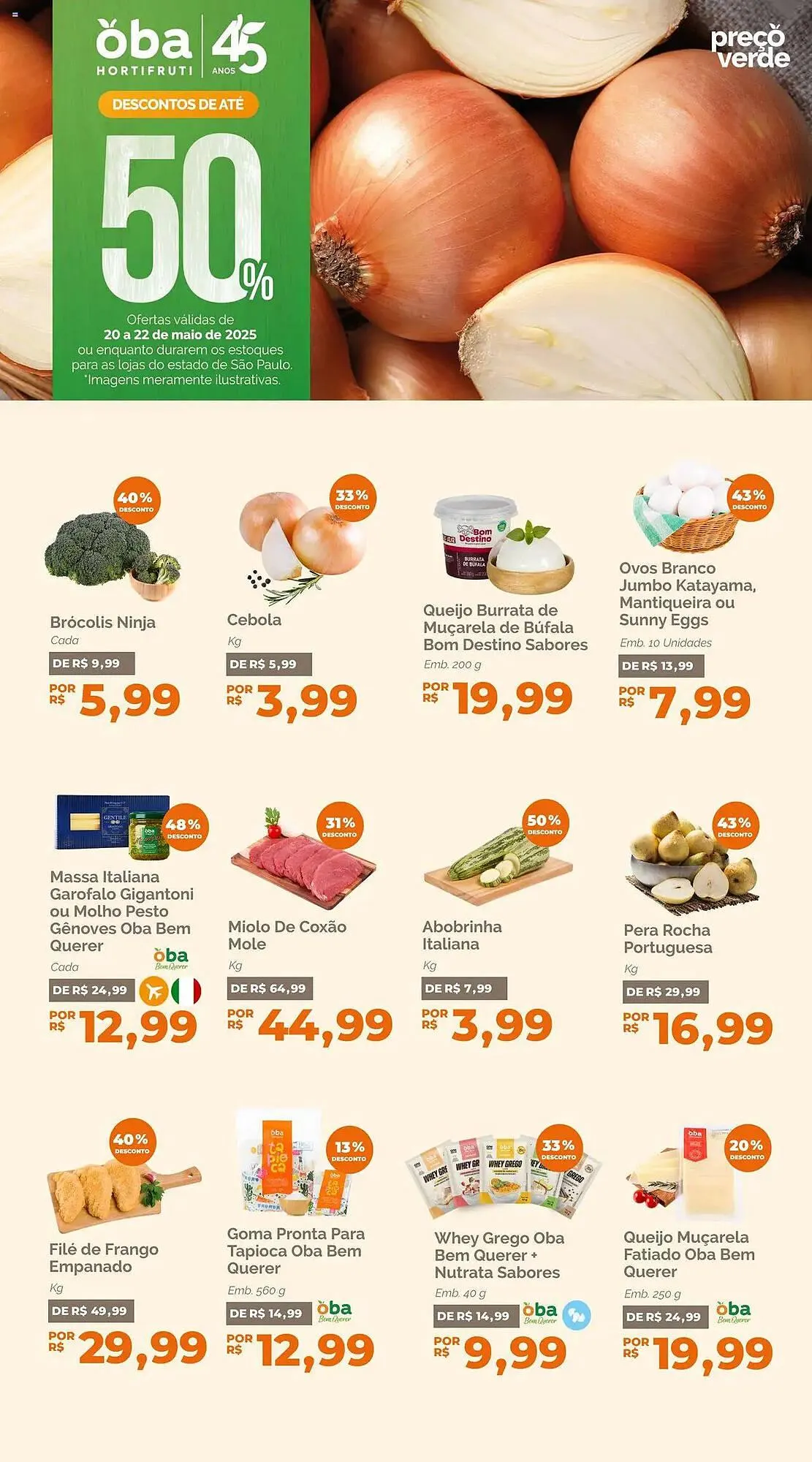 Encarte de Catálogo Oba Hortifruti 20 de maio até 23 de maio 2025 - Pagina 1