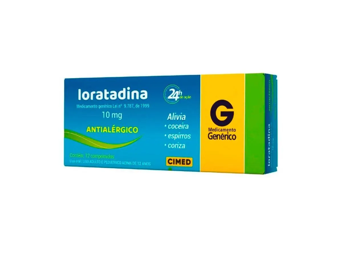 Loratadina 10mg Cimed 12 Comprimidos