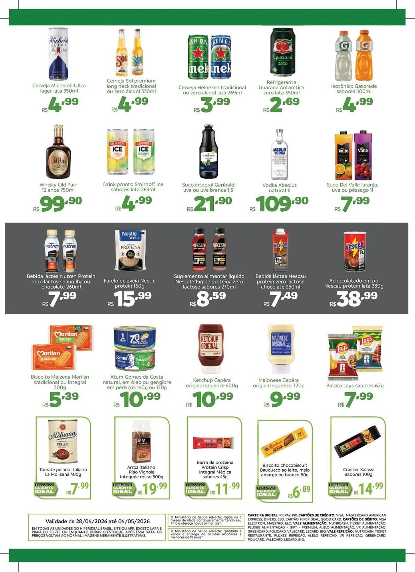 Encarte de Catálogo Hiperideal Supermercados 28 de abril até 4 de maio 2026 - Pagina 3
