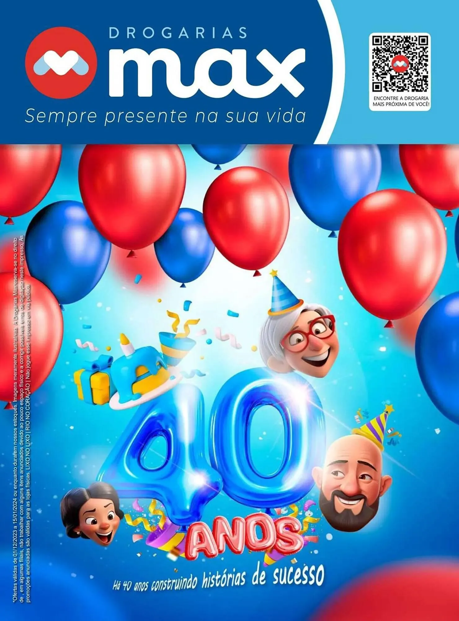 Encarte de Catálogo Drogarias Max 3 de janeiro até 15 de janeiro 2024 - Pagina 1