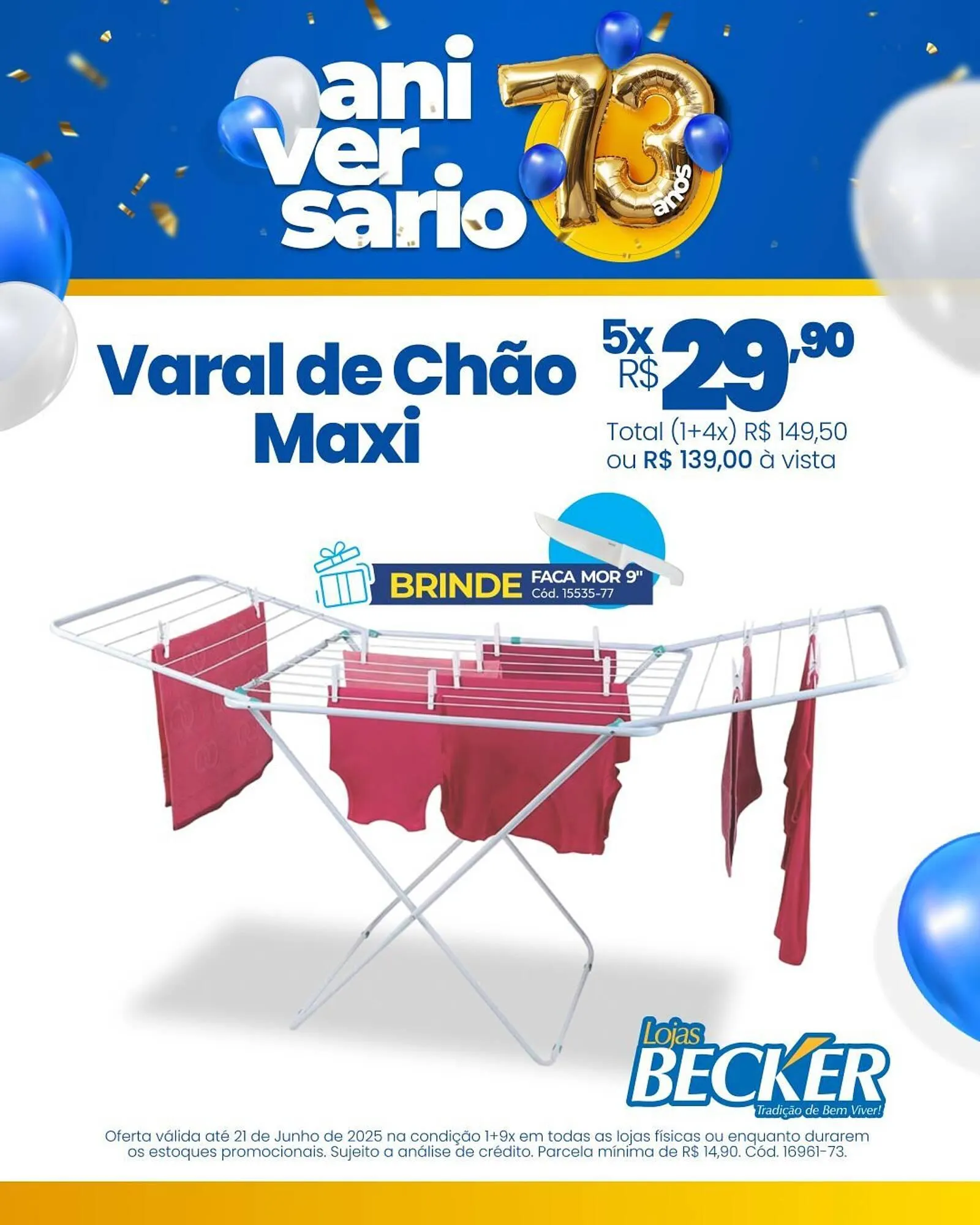 Encarte de Catálogo Lojas Becker 17 de junho até 21 de junho 2025 - Pagina 1