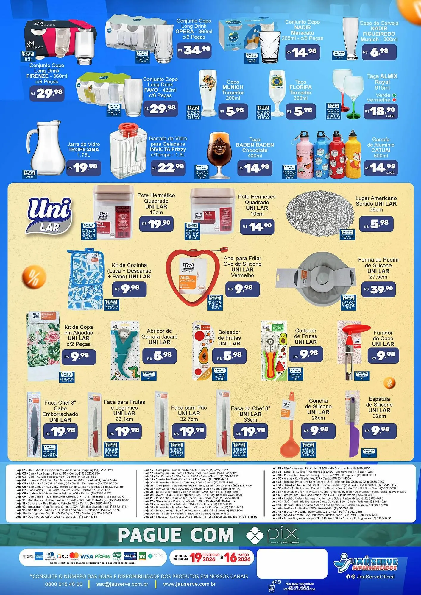 Encarte de Catálogo Supermercados Jau Serve 19 de fevereiro até 16 de março 2026 - Pagina 2