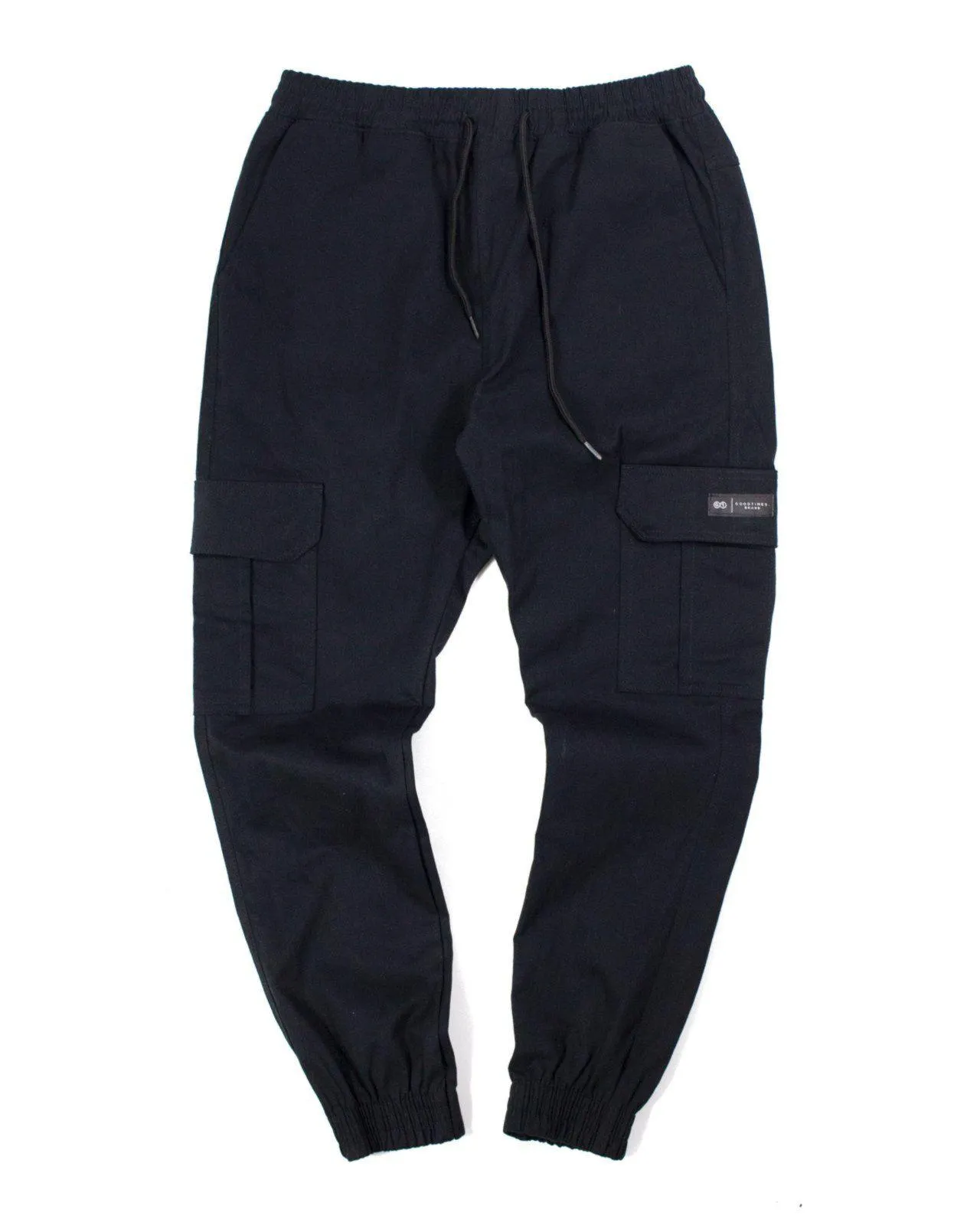 Calça Sarja Cargo Jogger Good Times Preta Preto