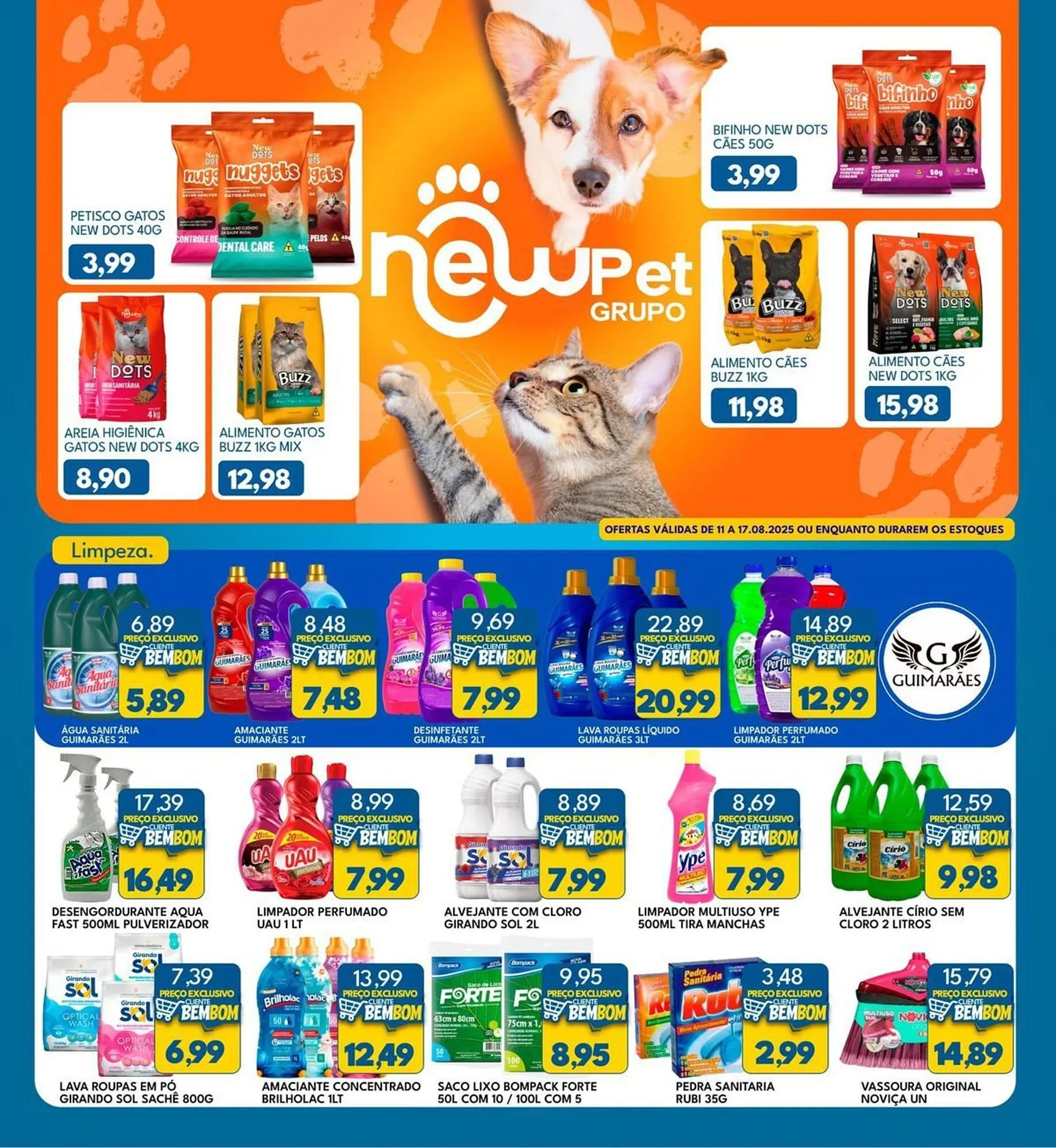 Encarte de Catálogo Rancho Bom Supermercados 11 de agosto até 17 de agosto 2025 - Pagina 1