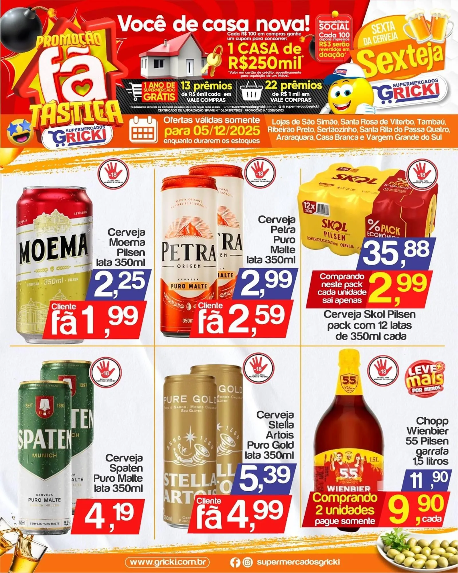 Encarte de Catálogo Supermercados Gricki 5 de dezembro até 5 de dezembro 2025 - Pagina 1