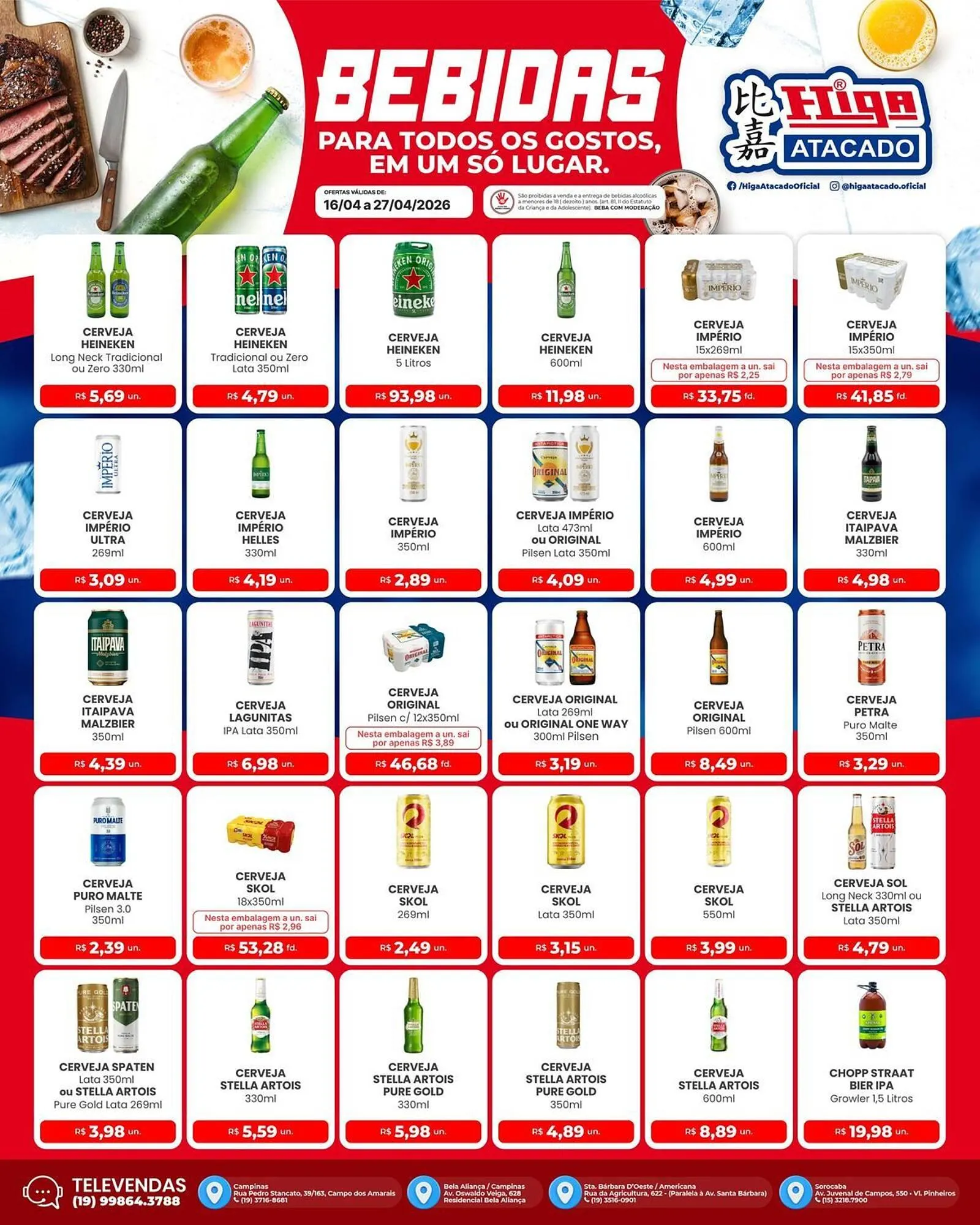 Encarte de Folheto Higa Atacado 16 de abril até 27 de abril 2026 - Pagina 2