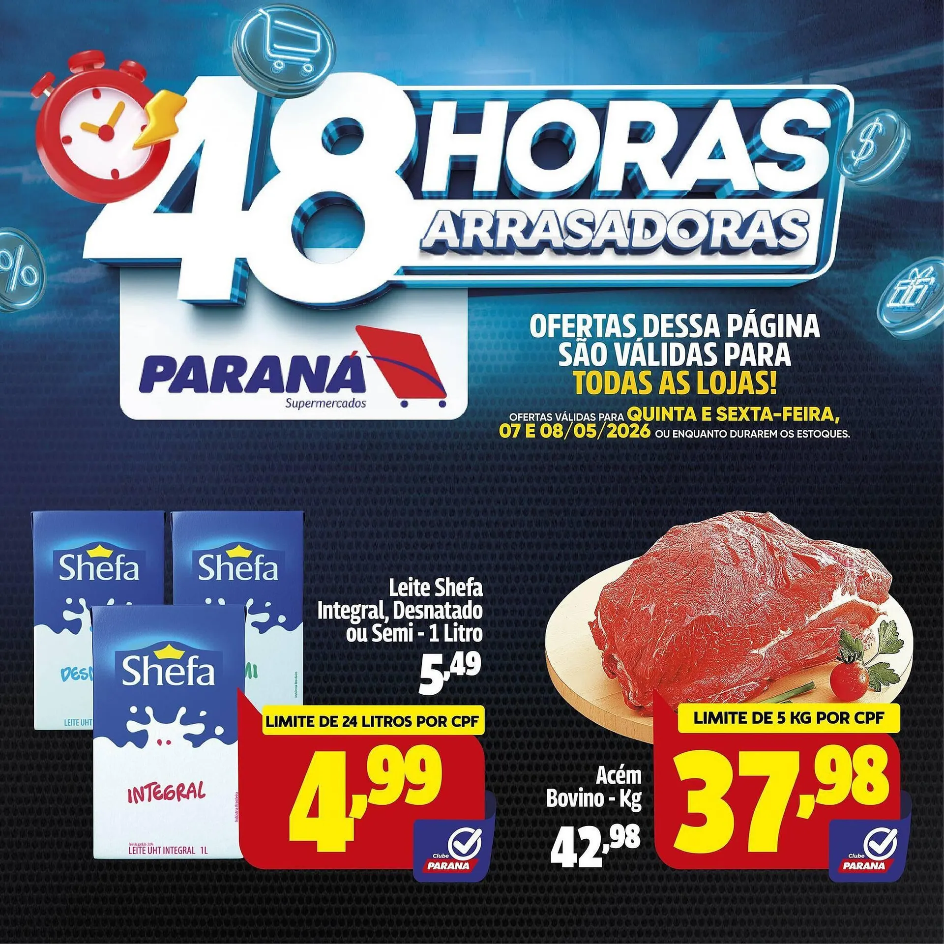 Encarte de Folheto Supermercado Paraná 7 de maio até 8 de maio 2026 - Pagina 1