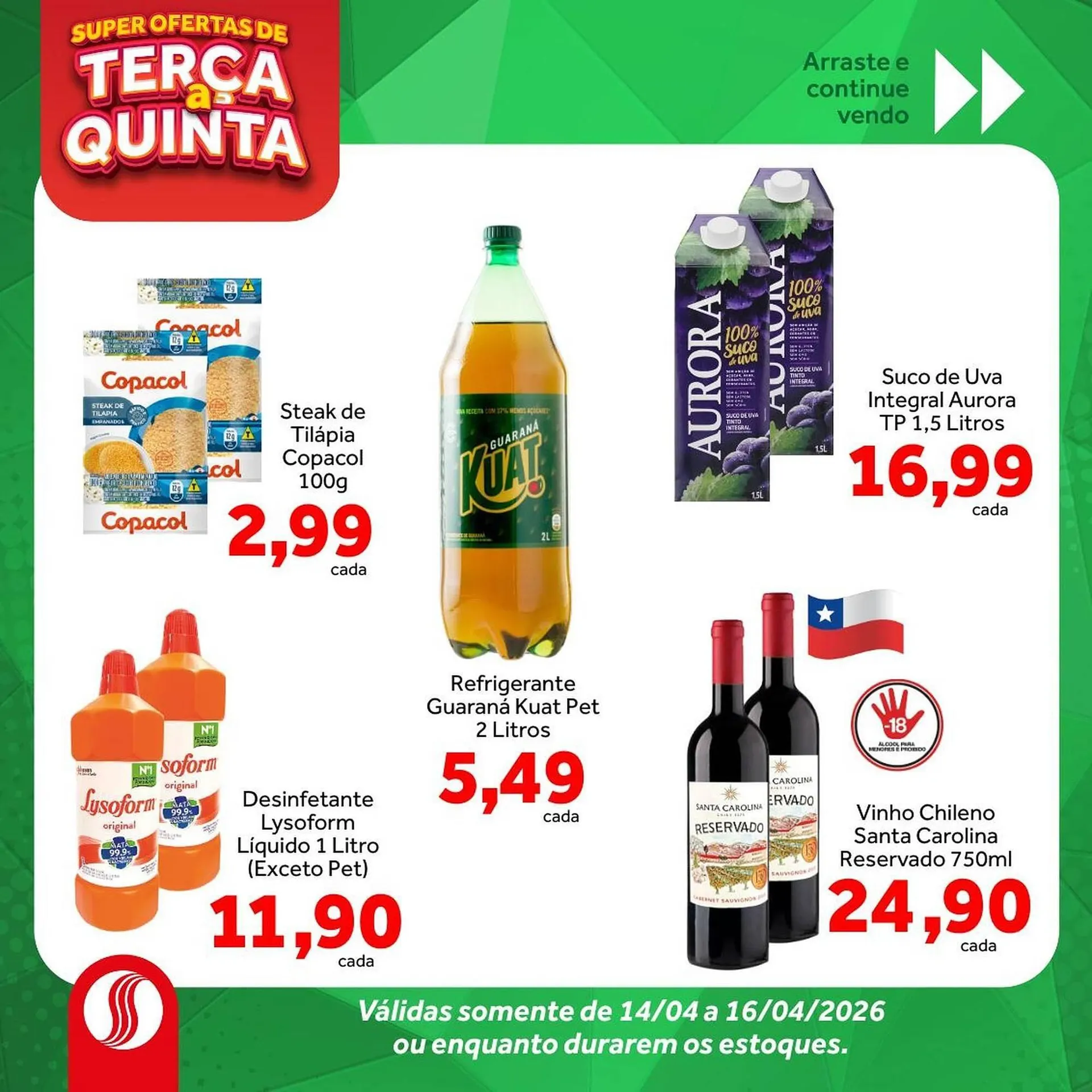 Encarte de Folheto Shibata Supermercados 14 de abril até 16 de abril 2026 - Pagina 5