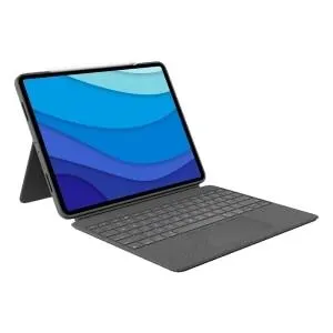 (Reembalado) Capa Teclado Logitech com trackpad para iPad Pro 11” (1º, 2º, 3º e 4º gerações), Combo Touch  - Cinza