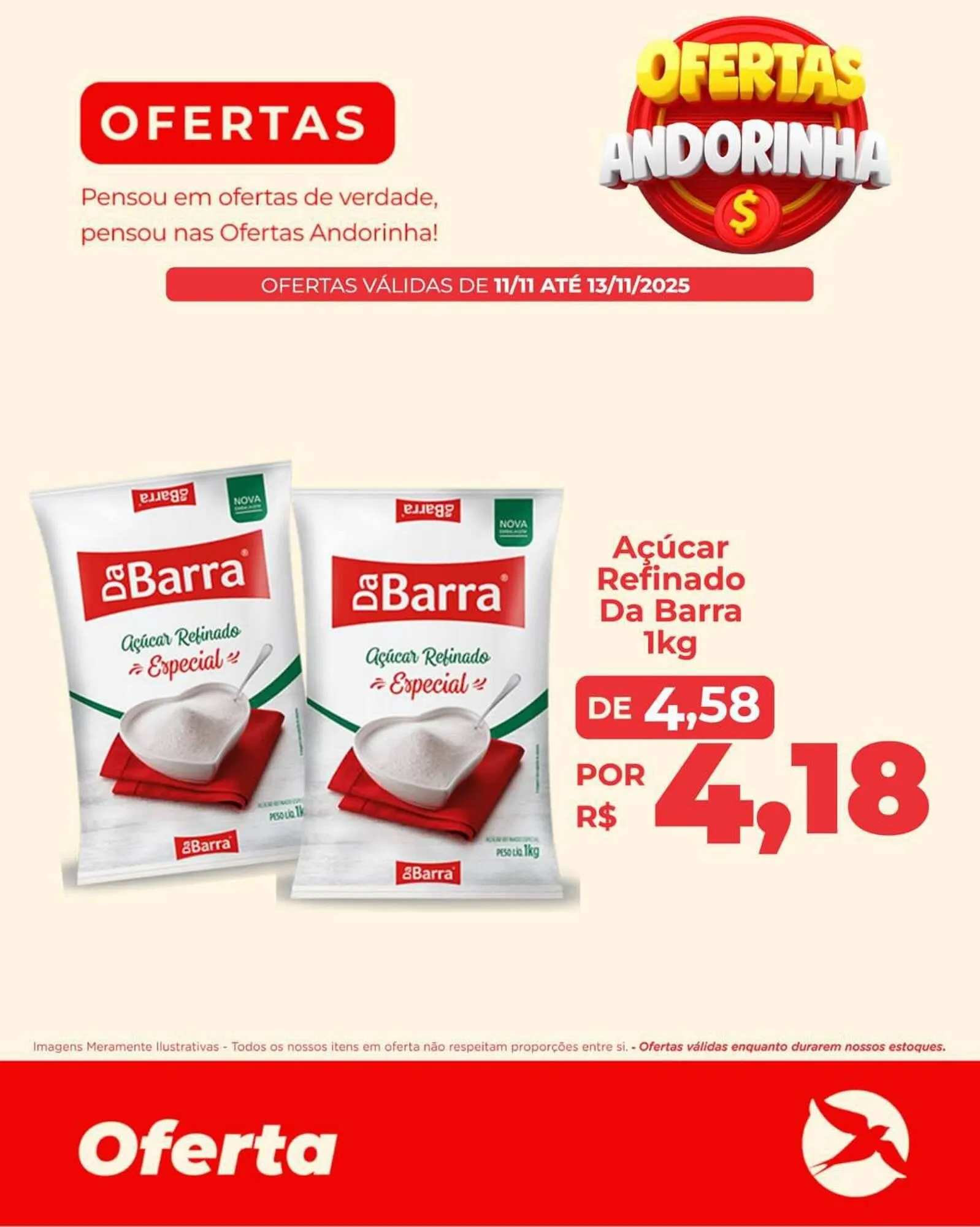 Encarte de Folheto Andorinha Hipermercado 11 de novembro até 13 de novembro 2025 - Pagina 1