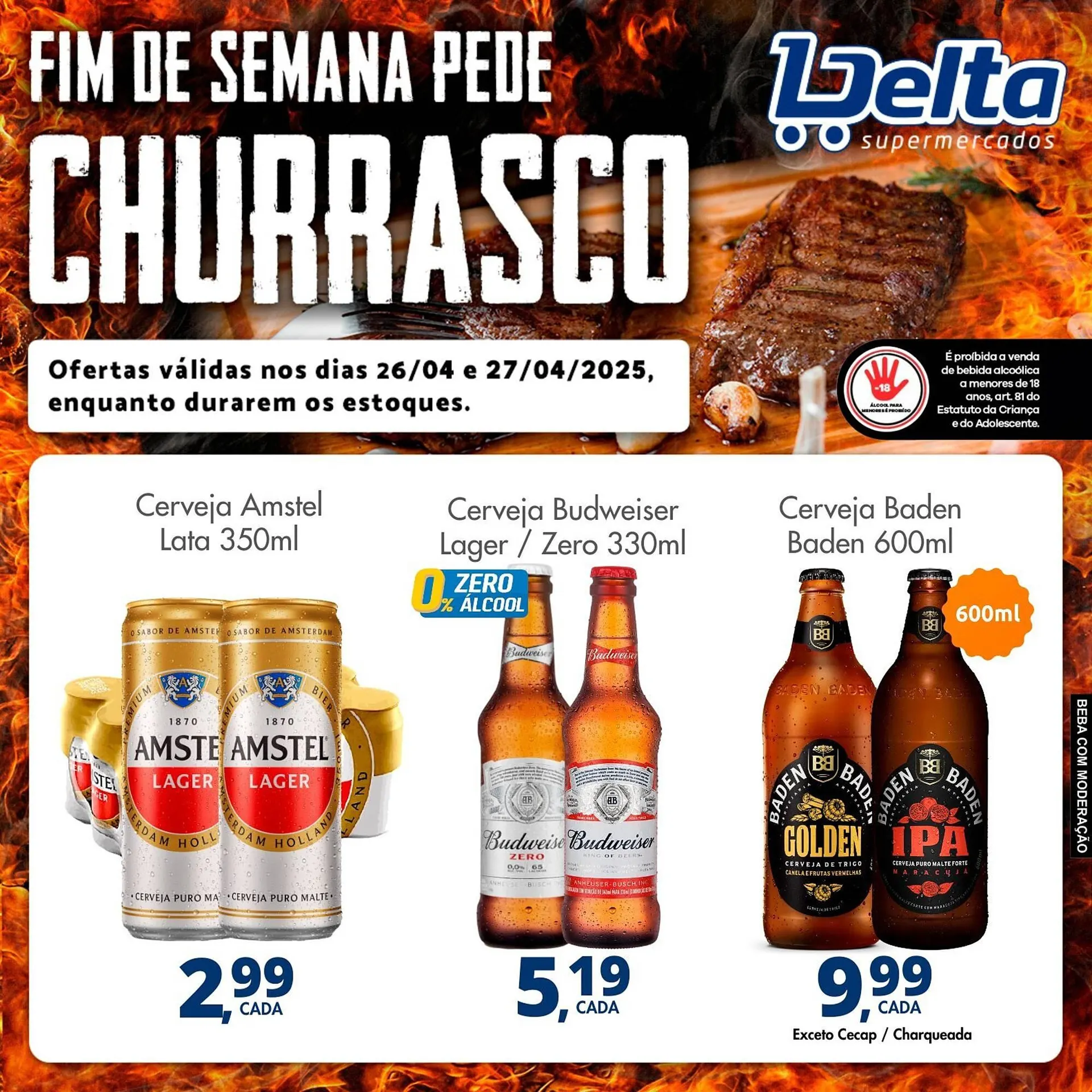 Encarte de Catálogo Delta Supermercados 26 de abril até 27 de abril 2025 - Pagina 1