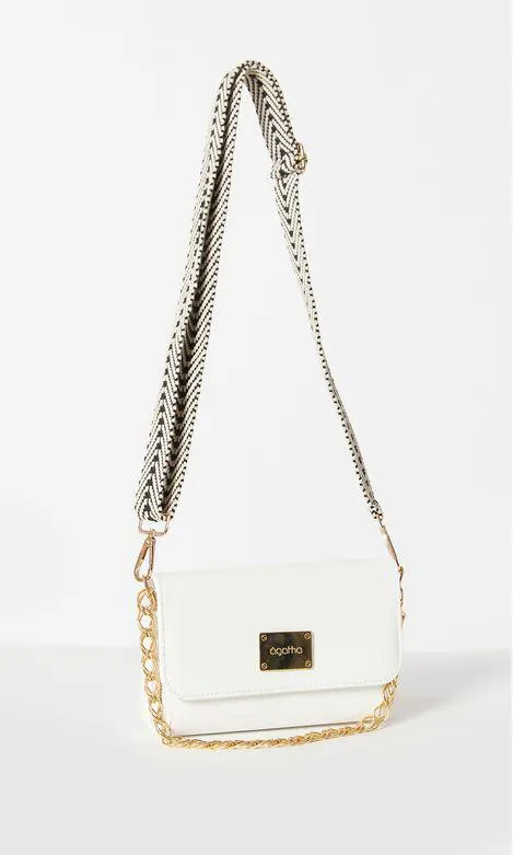 Bolsa Tiracolo Multicolor - Branco