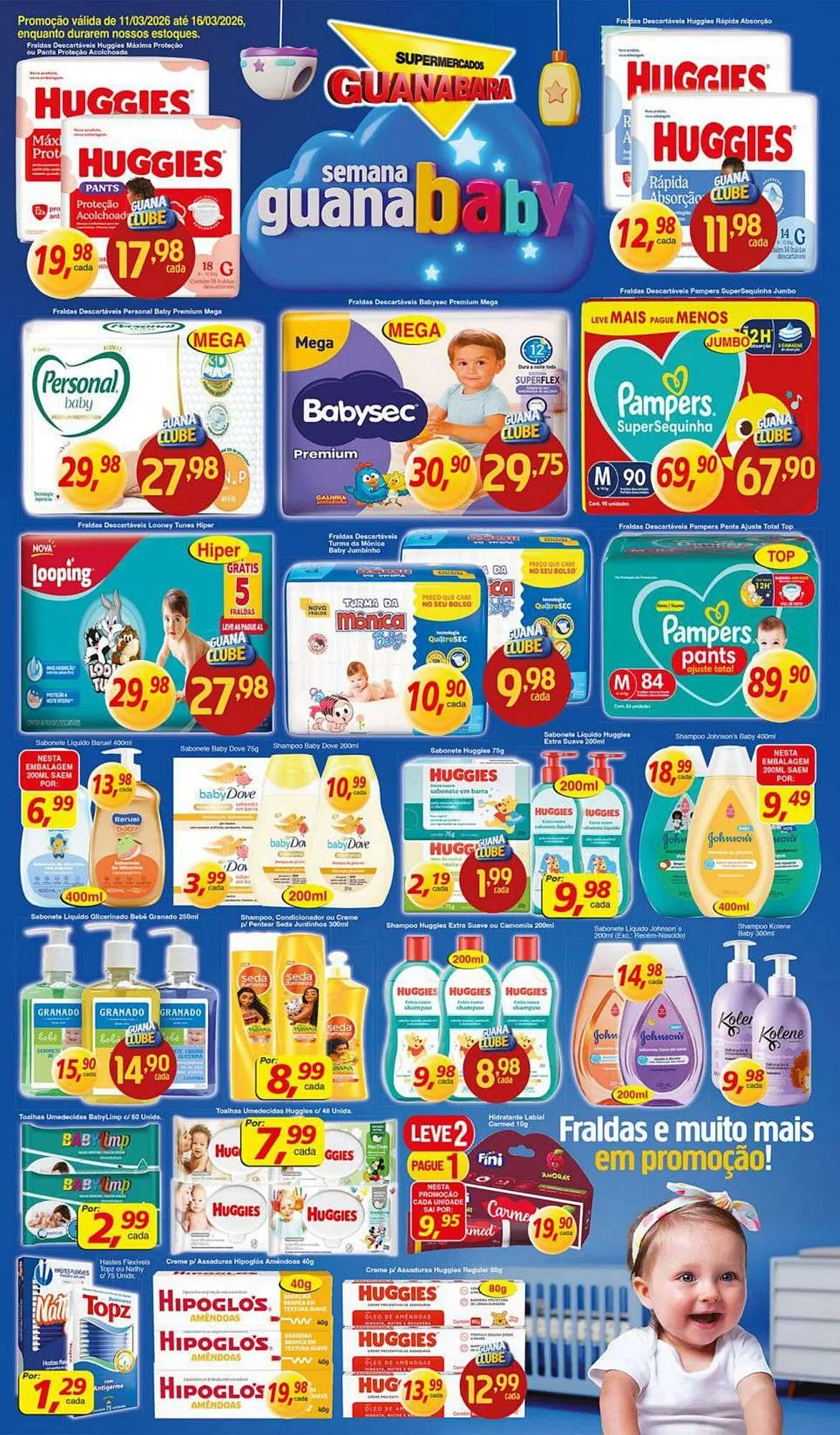 Encarte de Encarte Supermercados Guanabara 11 de março até 16 de março 2026 - Pagina 11