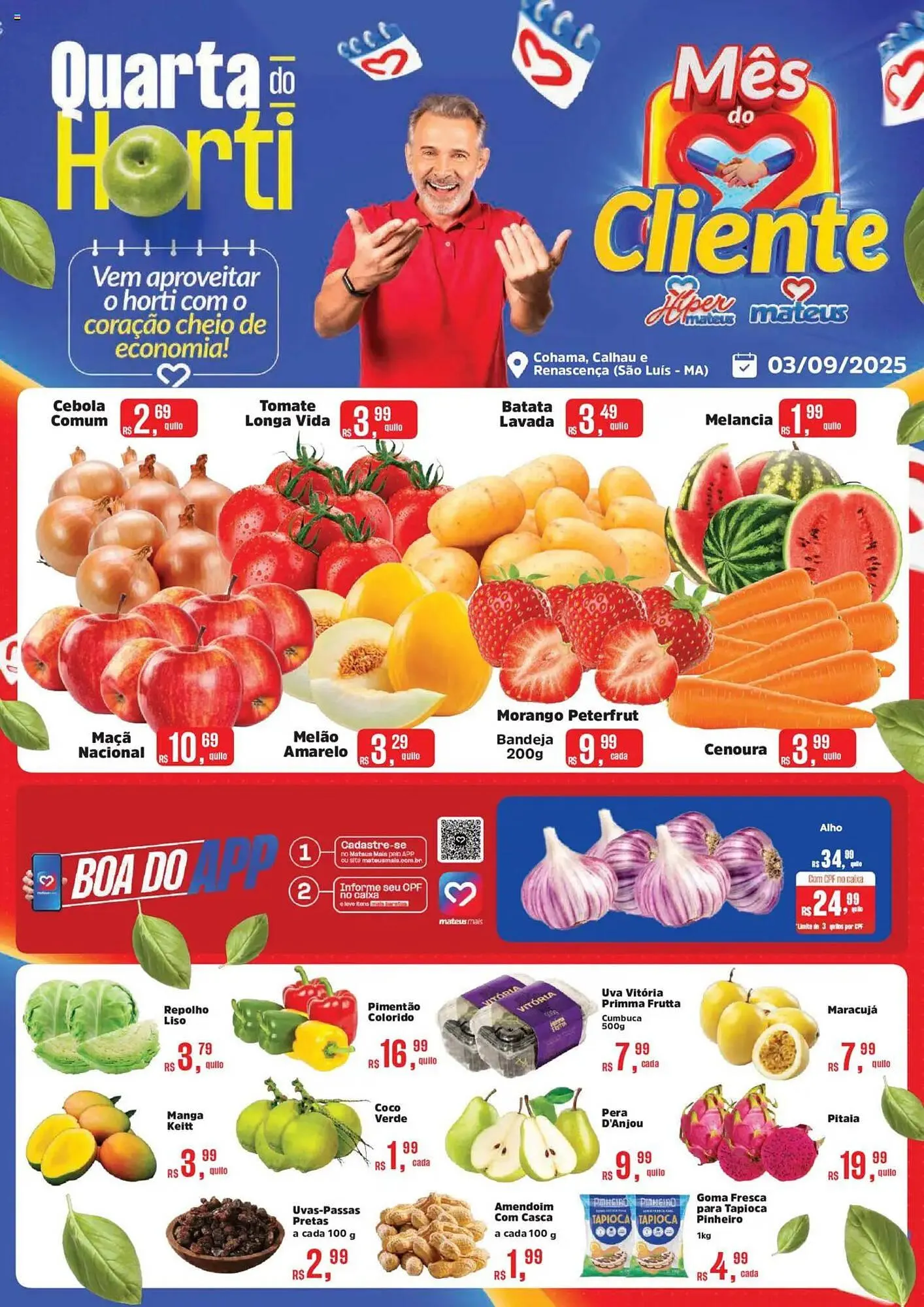 Encarte de Catálogo Supermercados Mateus 3 de setembro até 4 de setembro 2025 - Pagina 1