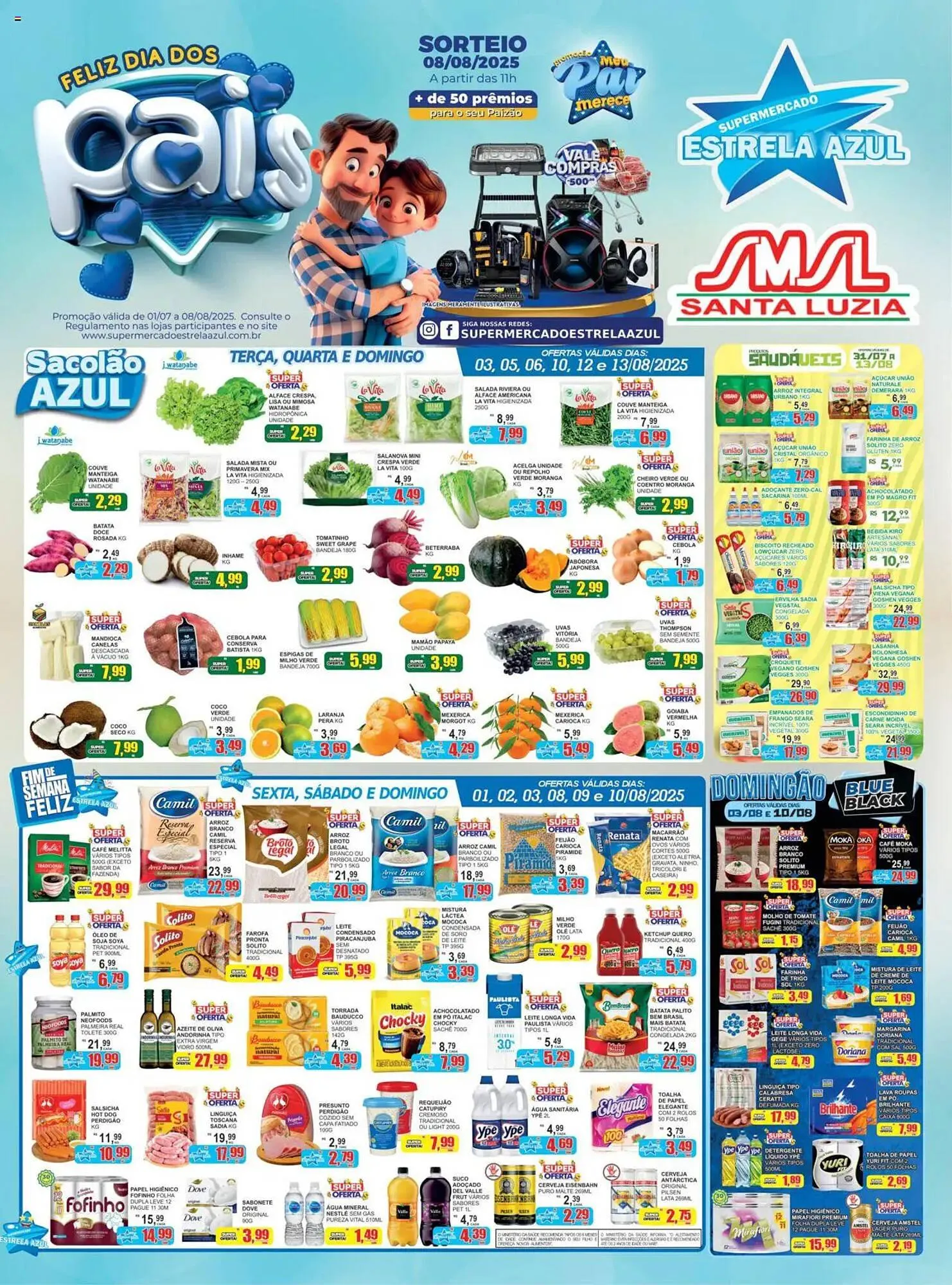 Encarte de Catálogo Supermercado Estrela Azul 31 de julho até 14 de agosto 2025 - Pagina 1