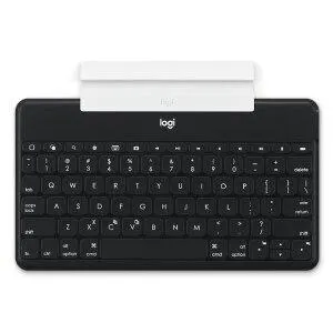 (Reembalado) Teclado para iPhone, iPad e Apple TV, Keys-To-Go, Bluetooth, Preto, Logitech