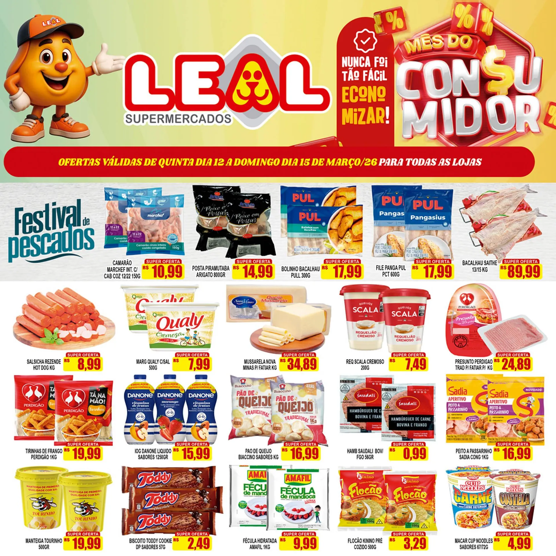 Encarte de Folheto Supermercado leal 12 de março até 15 de março 2026 - Pagina 4