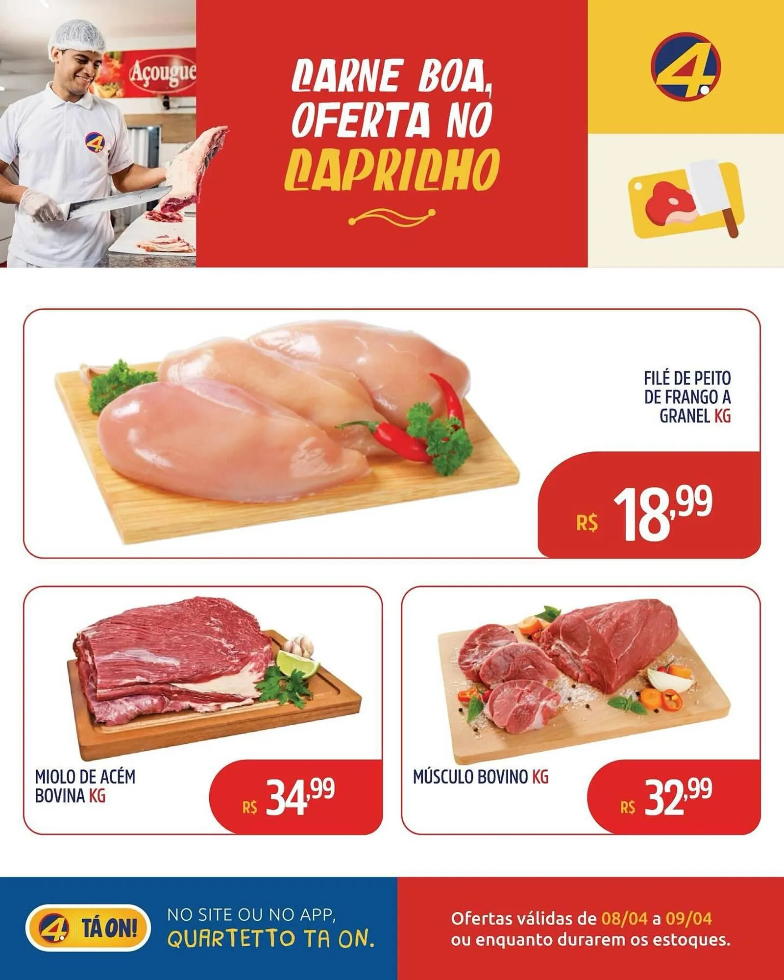 Encarte de Catálogo Quartetto Supermercados 8 de abril até 9 de abril 2026 - Pagina 2