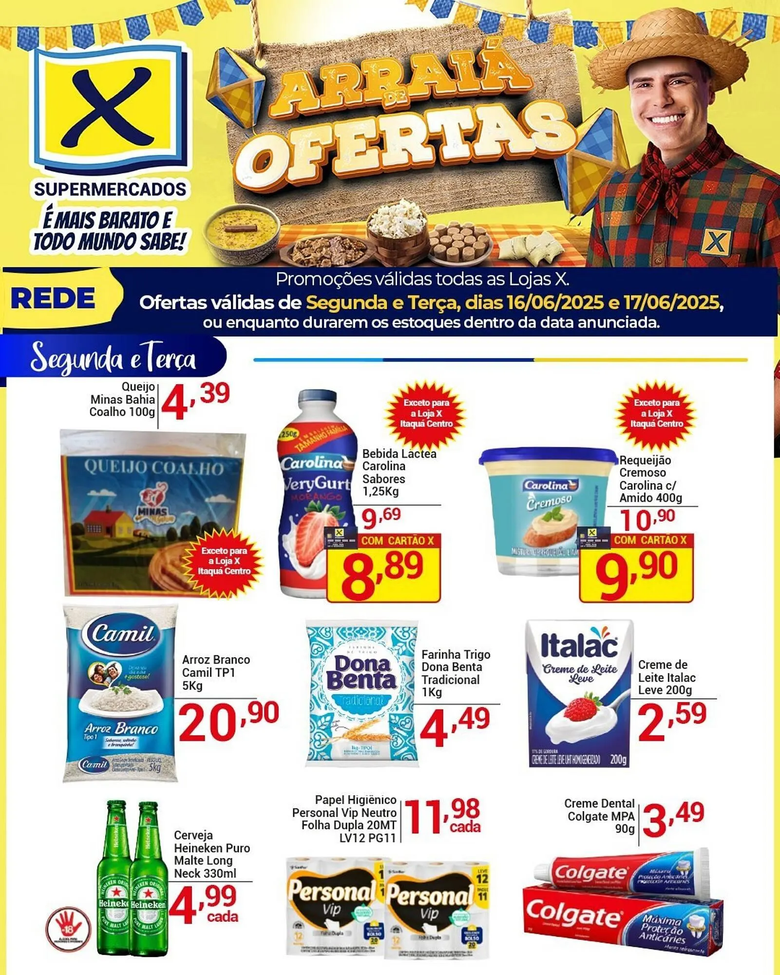 Encarte de Catálogo X Supermercados 16 de junho até 17 de junho 2025 - Pagina 1