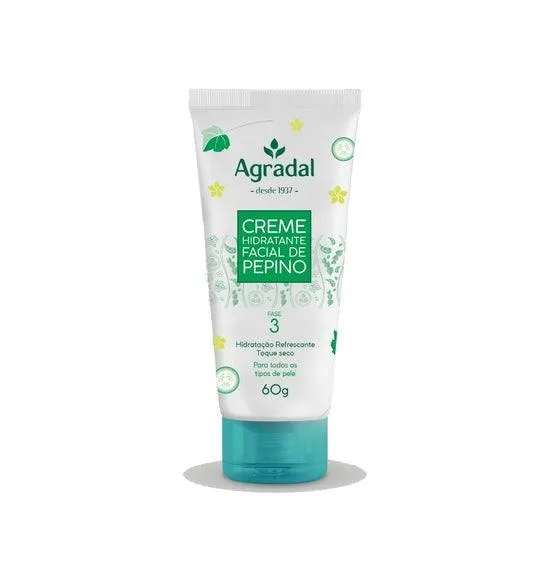 Creme Hidratante Facial Agradal Pepino 60G