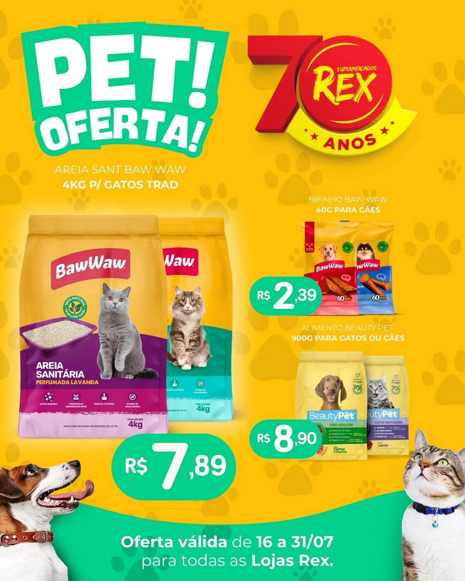 Encarte de Catálogo Supermercados Rex 16 de julho até 31 de julho 2025 - Pagina 1