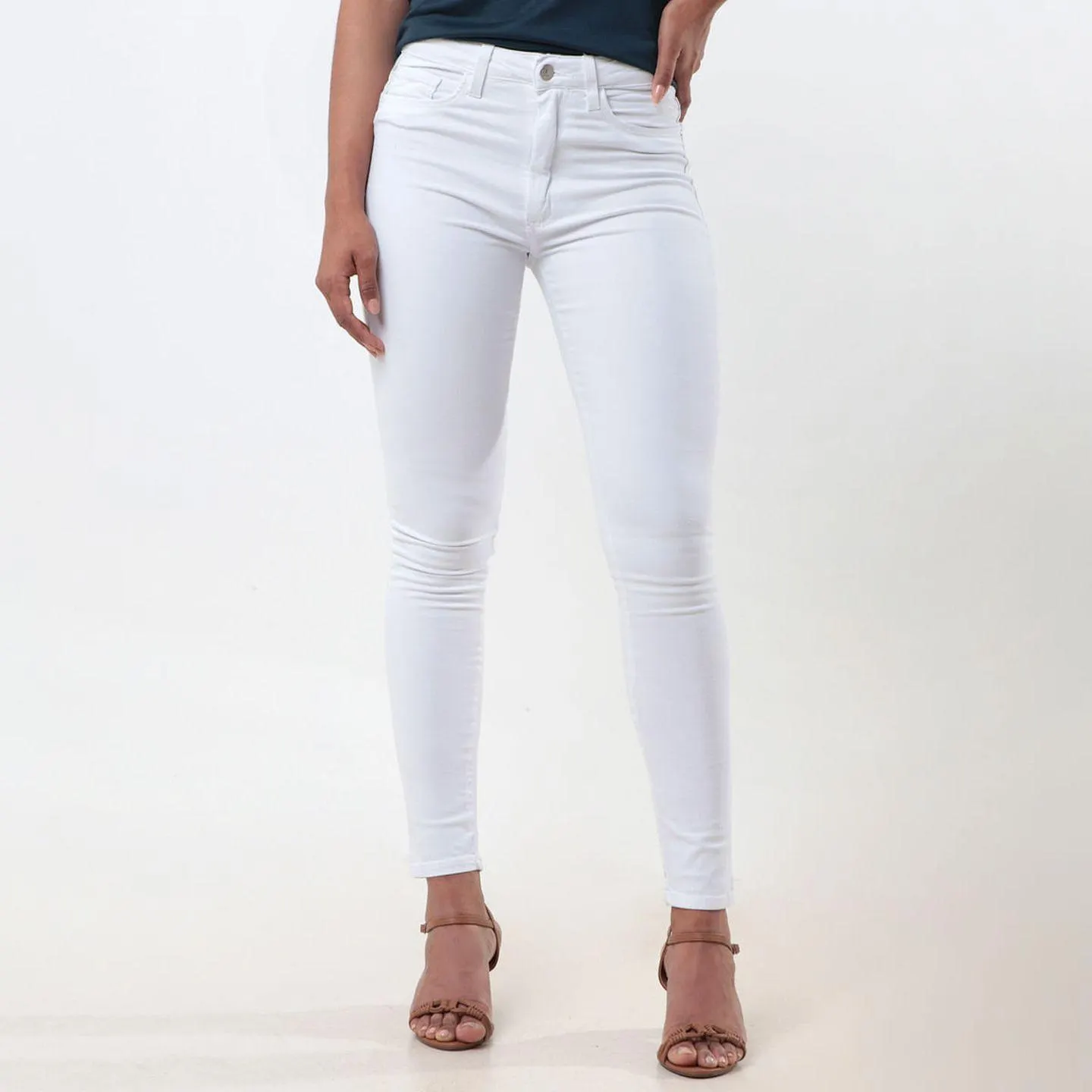 Calça De Sarja Skinny Branca - Ink