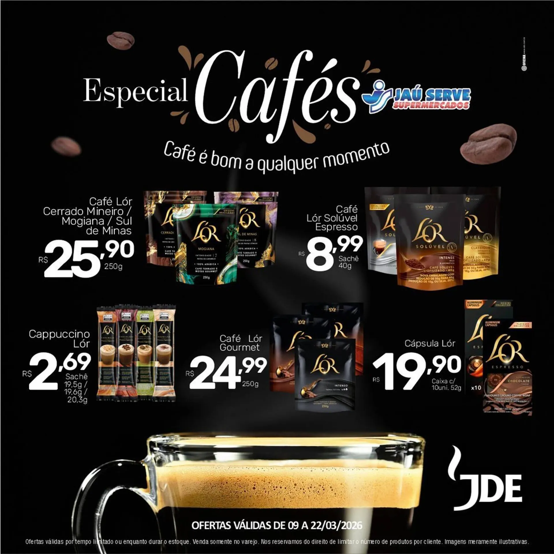 Encarte de Catálogo Supermercados Jau Serve 10 de março até 22 de março 2026 - Pagina 2