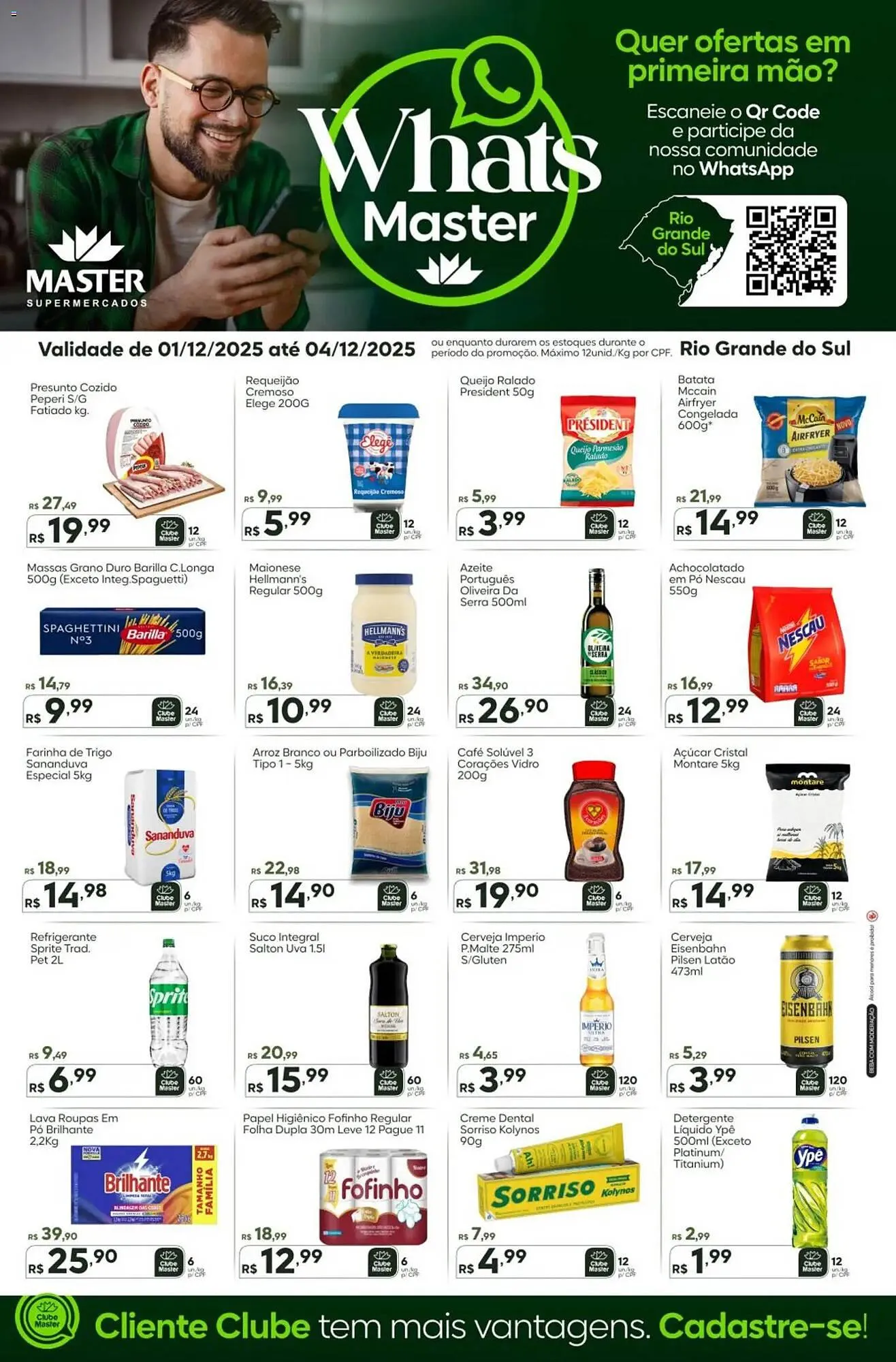 Encarte de Folheto Master Supermercados 1 de dezembro até 5 de dezembro 2025 - Pagina 1