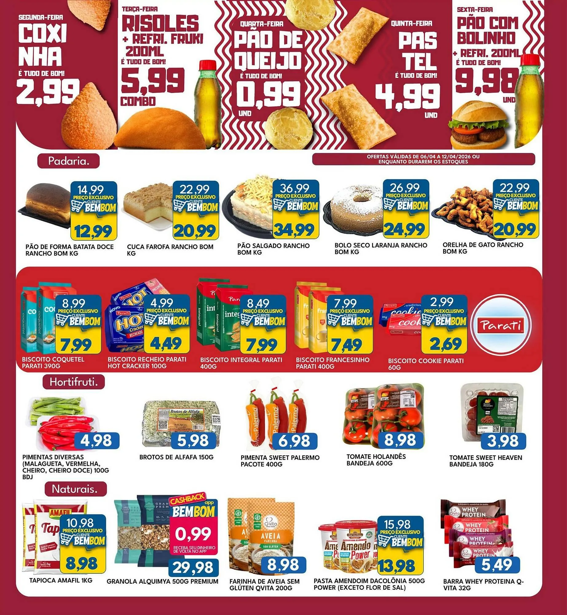 Encarte de Catálogo Rancho Bom Supermercados 6 de abril até 12 de abril 2026 - Pagina 5