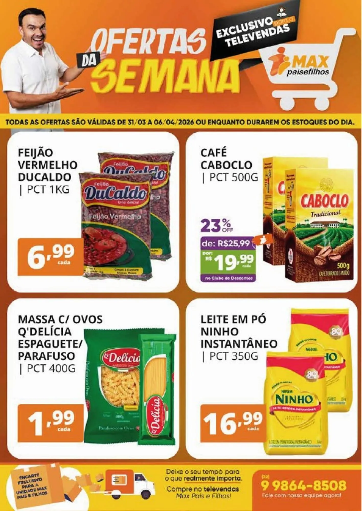 Encarte de Catálogo Pais e Filhos Supermercados 31 de março até 6 de abril 2026 - Pagina 8