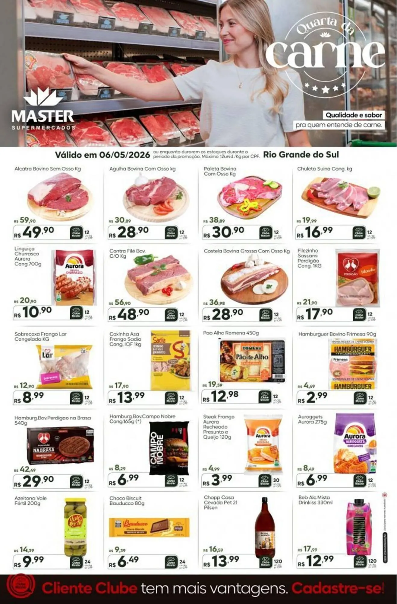 Encarte de Folheto Master Supermercados 6 de maio até 6 de maio 2026 - Pagina 1