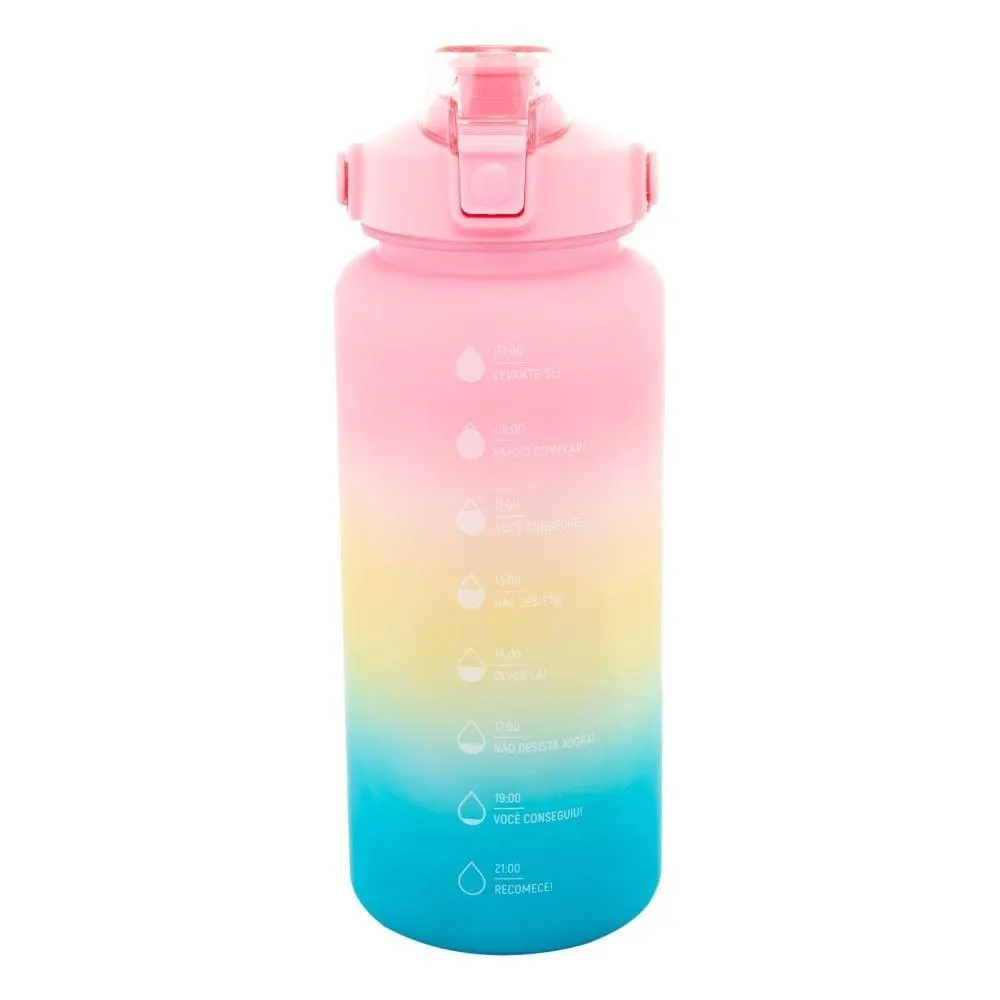 Garrafa Squeeze Com Marcadores Lyor 2 Litros - TIE DYE