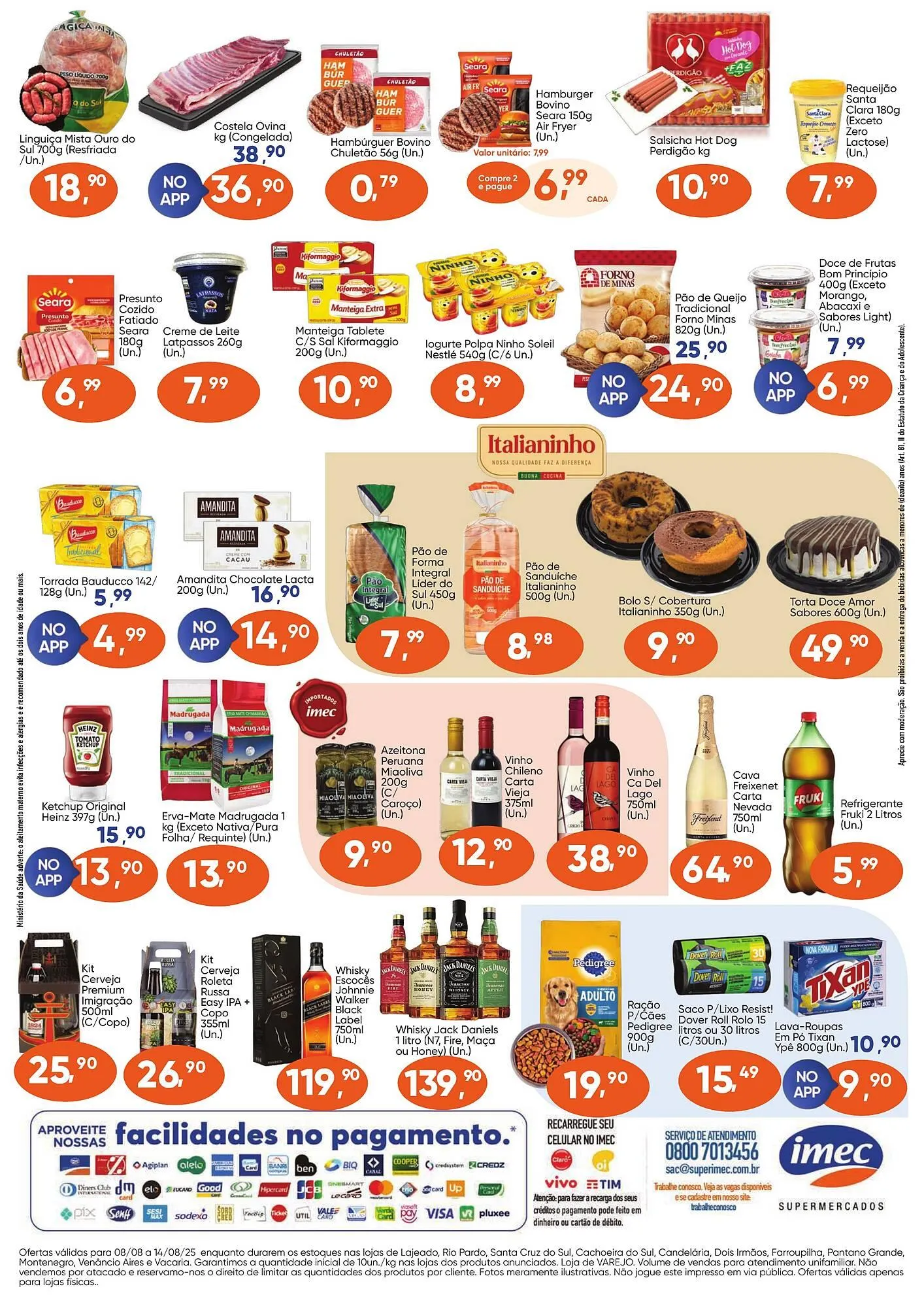 Encarte de Catálogo Imec Supermercados 8 de agosto até 14 de agosto 2025 - Pagina 2