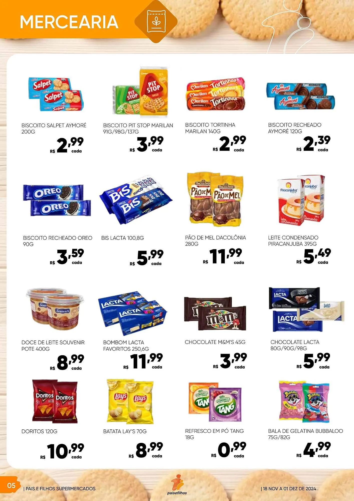 Encarte de Catálogo Pais e Filhos Supermercados 18 de novembro até 30 de novembro 2024 - Pagina 6