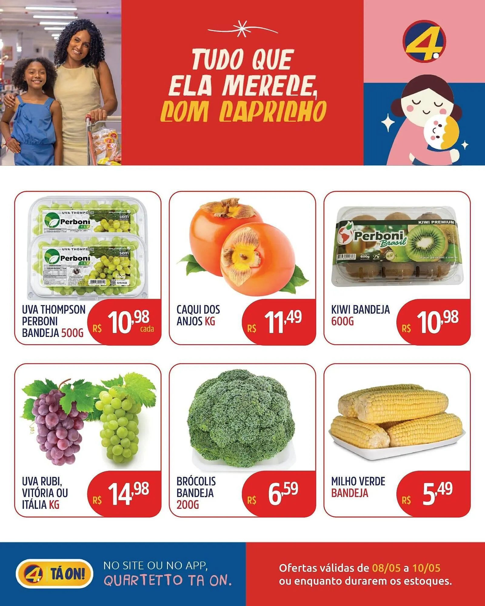 Encarte de Catálogo Quartetto Supermercados 8 de maio até 10 de maio 2026 - Pagina 2